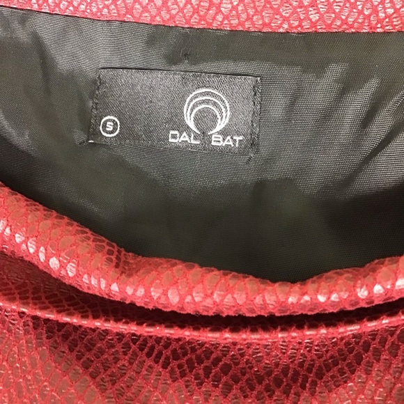 Pilar Dalbat Snake Print red dress Sz. Small - Picture 7 of 7